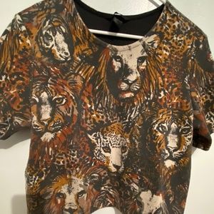 H&M wild cat top